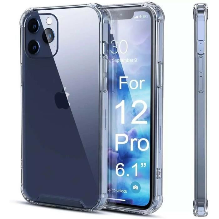 Coque + Verre Trempé Pour iPhone 12/12 Pro/ Protection vitre