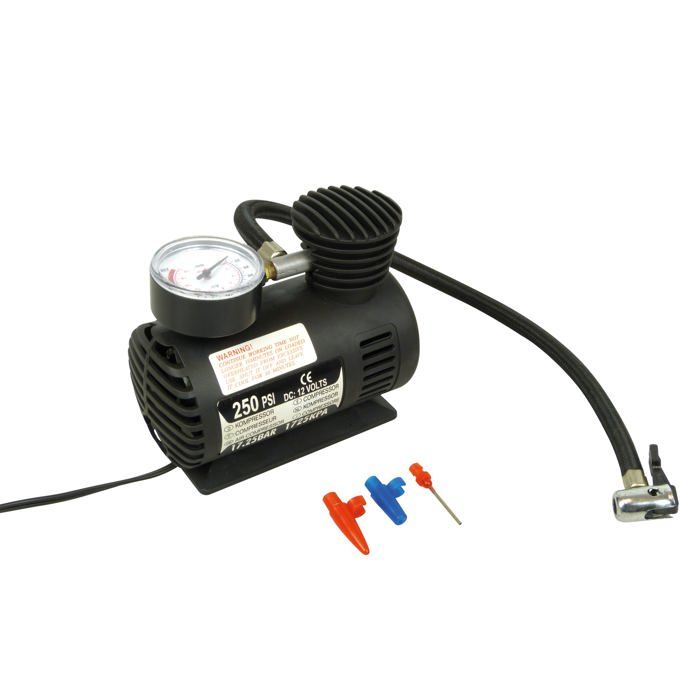 CARPOINT Mini-compresseur d'air - 17 BAR - 250 PSI - 12V