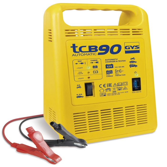 GYS Chargeur de batterie TCB 90 15-90 Ah 120 W