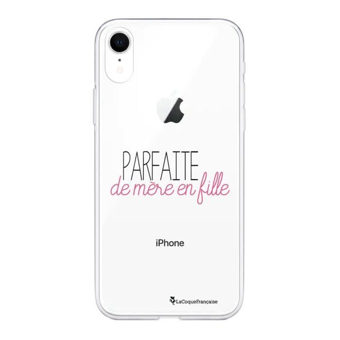 Coque iPhone Xr 360 intégrale Parfaite de mère en fille Ecriture Tendance Design La Coque Francaise