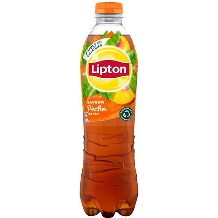 LOT DE 4 - LIPTON : Ice tea - Boisson aux extraits de thé arôme pêche 1,5 L