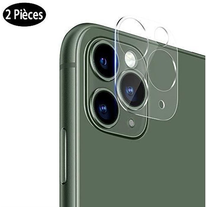 RHESHINE Caméra Arrière Protecteur pour iPhone 11 Pro-iPhone 11 Pro Max, [2 Pièces], Verre trempé Protection écran D'objectif pour i