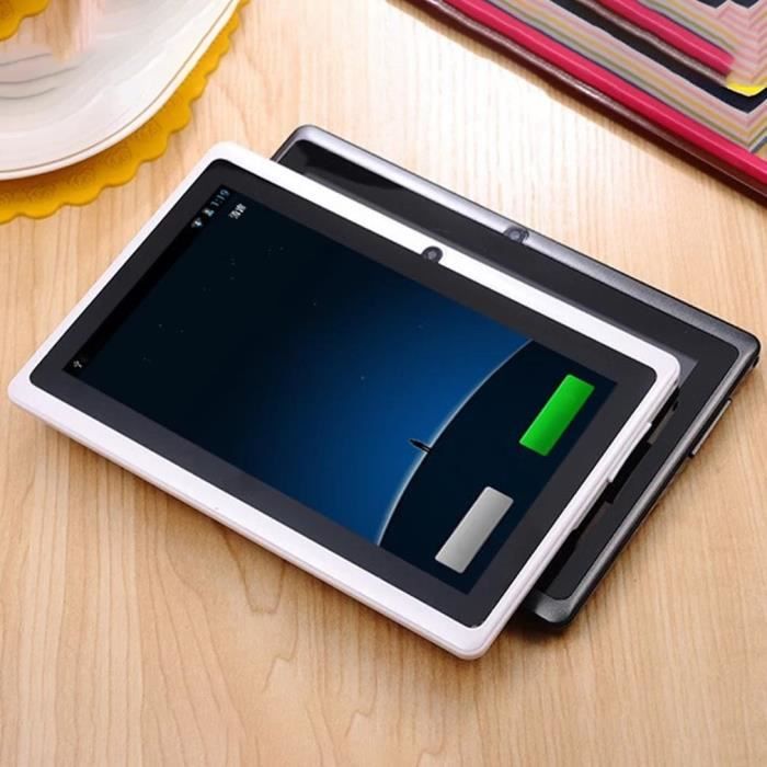 7 pouces écran HD tablette Tactile Pc A33 sans fil 512M+4G - blanc