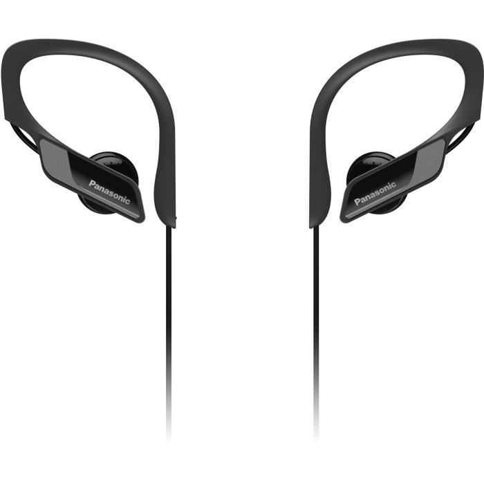 PANASONIC BTS10 Écouteurs Sport sans fil Bluetooth - Micro intégré - Résistants aux éclaboussures - Noir