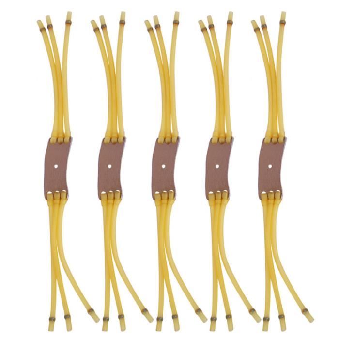 5 pièces bandes de caoutchouc catapulte durable fronde cordons élastiques de remplacement CEINTURE DE FORCE - CEINTURE DE SOUTIEN