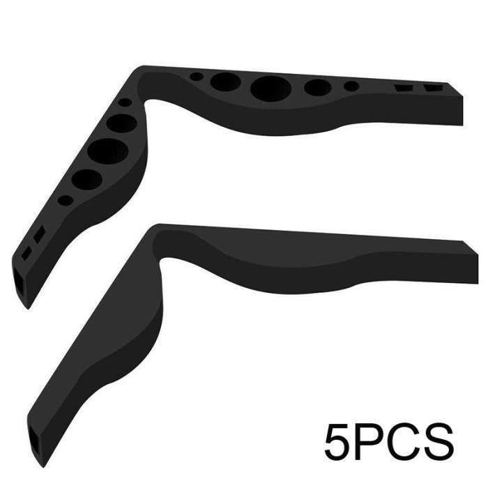 5 pièces d'accessoires anti-buée pour lunettes pour écrans faciaux pour éviter la formation de buée sur les lunettes - Noir