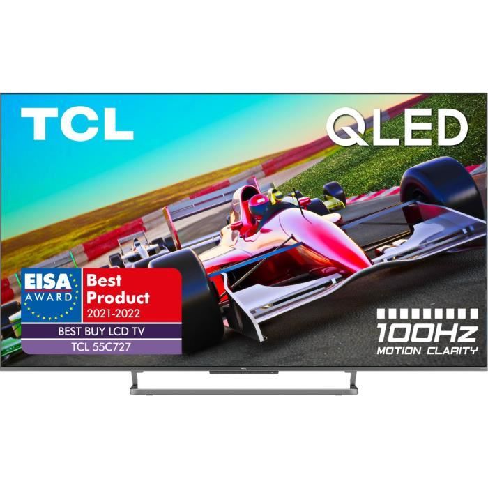 TCL TV 55C727 - TV QLED UHD 4K - 55- (139cm) - Dalle 100Hz - Dolby Vision - son Dolby Atmos ONKYO - Android TV - 4 x HDMI 2.1