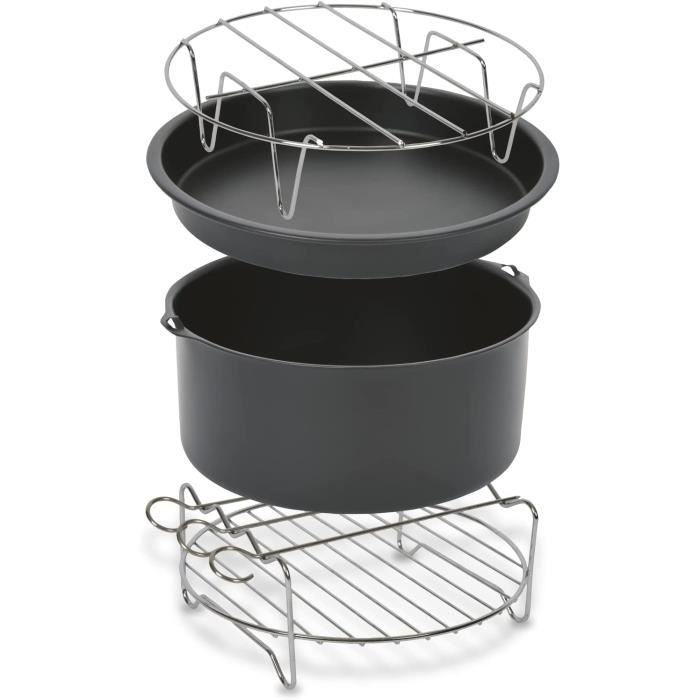 Tefal XA1120 Easy Fry XL Set d'accessoires | Panier de cuisson | 4 accessoires | Friteuse a air chaud | Cuisson saine | Revet