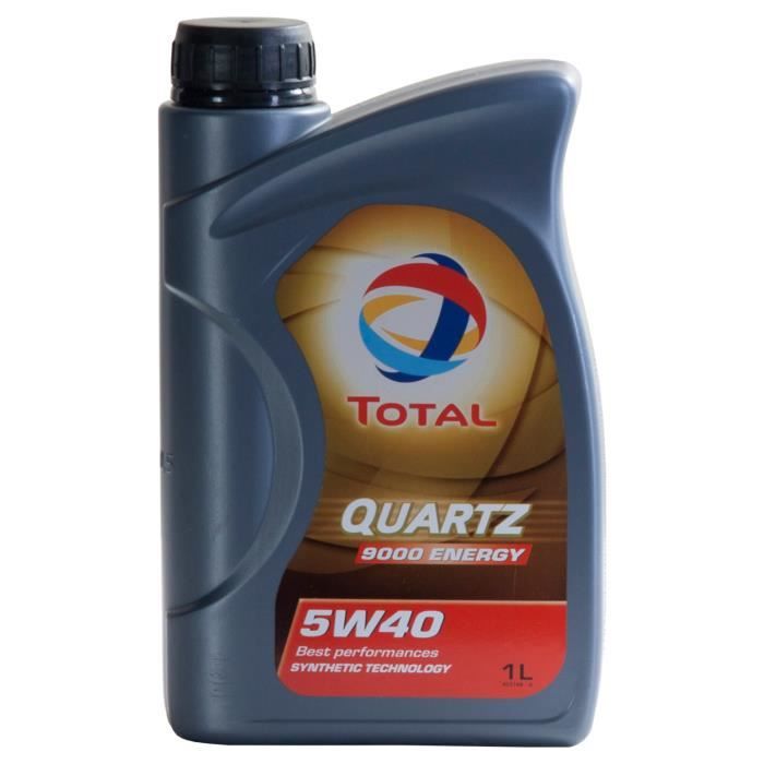 Huile moteur Total QUARTZ 9000 ENERGY 5W-40 1 Litres Boîte