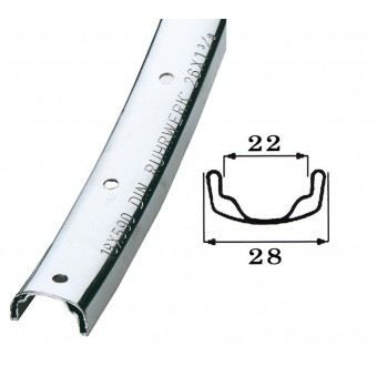 Jante vélo 26 pouces chromé 36 trous 622 22 8 5 mm