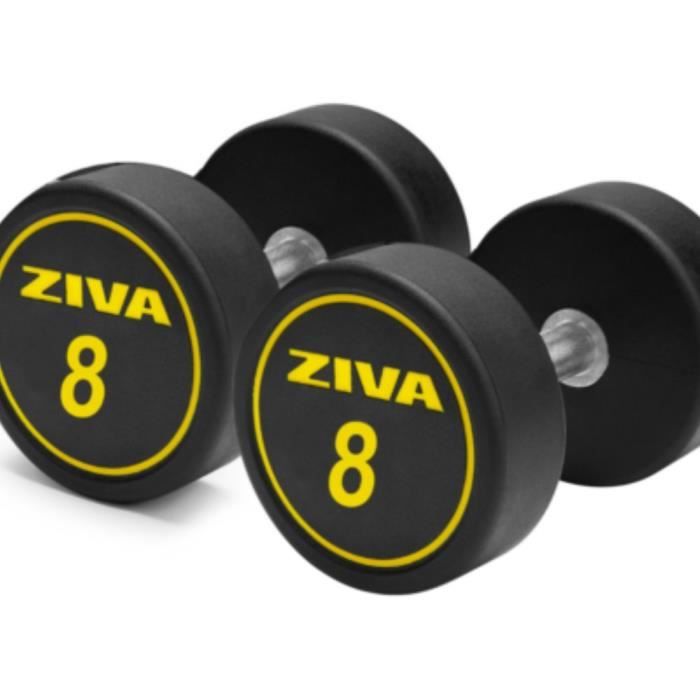 ZIVA Performance Haltére Ronde 8kg- Noir- Jau