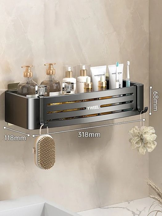 Organiseur Mural Bijoux – Bois Rustique & Doré – 30 Crochets – Range Boucles, Colliers & Bracelets
