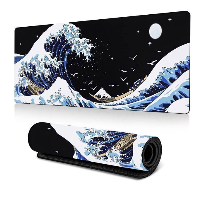 Qindaiwen Grand Tapis De Souris De Jeu XL (80 X 30 Cm) Avec Base