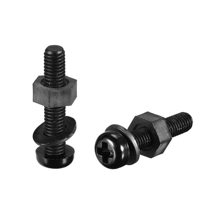 Lot De 4 Boulons à Tête Fraisée, écrous Et Rondelles M4 X 30 Mm (y Compris La Tête) En Acier