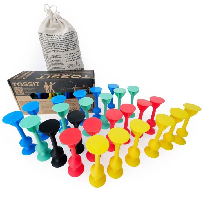 TOSSIT Jeu Fléchette Ventouse, Pétanque Intérieur Extérieur pour Sol et TOSSIT Jeu Fléchette Ventouse, Pétanque Intérieur Extérieur pour Sol et