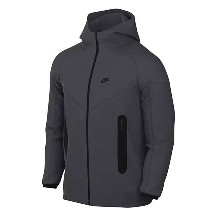 Veste de survêtement NIKE TECH FLEECE FULL ZIP Gris foncé Capuche  scaphandre Poches zippées