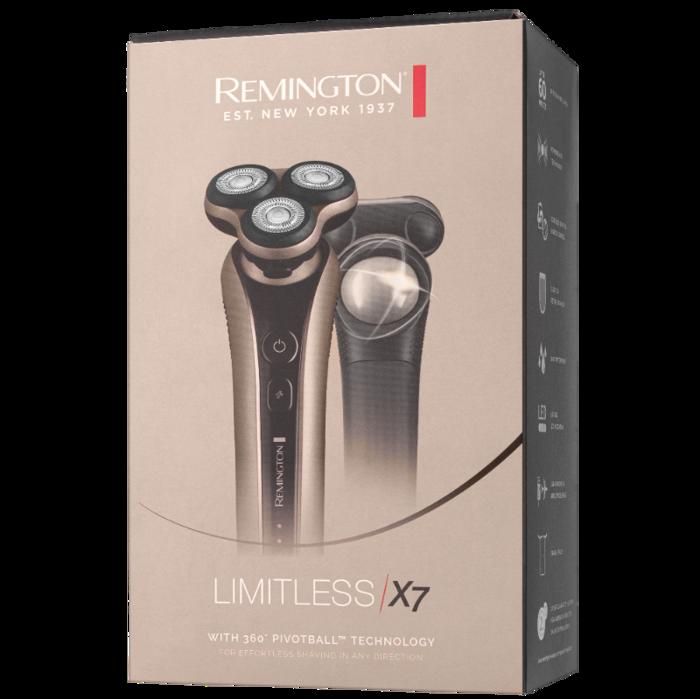 Rasoir électrique rotatif Remington Limitless X7 Tête 360° PowerSense Usage humide et sec - vue 2