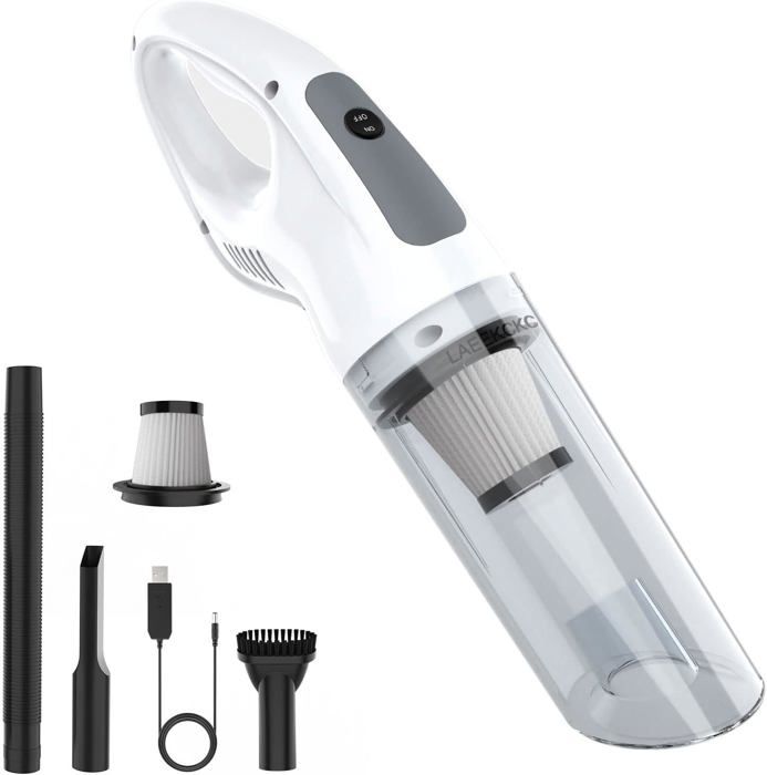 Aspirateur à Main 9000Pa,Aspirateur sans Fil Mini Aspirateur à Forte