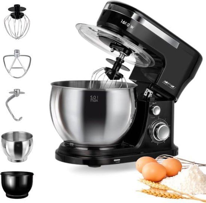 Robot Patissier planétaire avec 2 bols mélangeurs de 4 et
