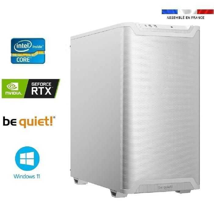 PC bureau Be Quiet! intel I9-12900KF – RTX 5060Ti 16GO – 128GO Ram – SSD 1To – Base 501 – Windows 11