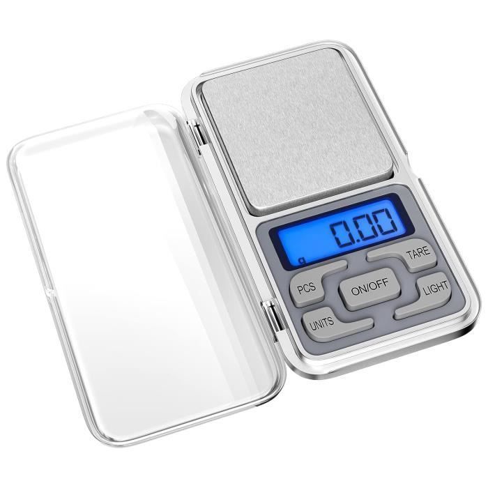 Balance De Cuisine électronique Haute Précision 500g/0.01g - Acier Inox, 7 Unités, Avec écran LCD - 5