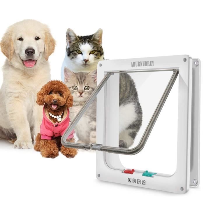 Chatière pour Chat - keeper - ABURNUDREY - Grande taille - 4 modes de commutation