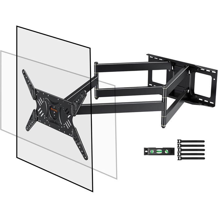 Tv Rotation Pivot Support mural TV orientable et inclinable - TRAHOO - 1060 mm portée ...