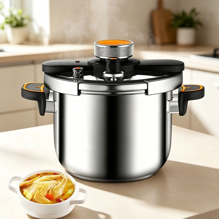 Autocuiseur 6L Cocotte-minute multifonctionnel Cuisson Rapide antidéflagrant Compatible Plaque à Induction et Gaz