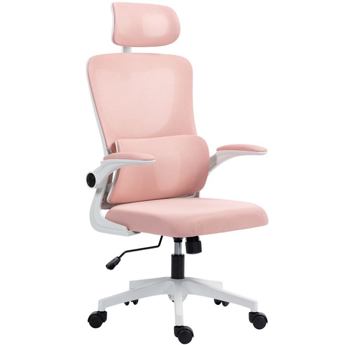 Chaise de bureau - MINIMAL - Réglable inclinable - Dossier haut mesh - Appui‑tête amovible - Assise rembourrée Chaise de bureau - MINIMAL - Réglable inclinable - Dossier haut mesh - Appui‑tête amovible - Assise rembourrée