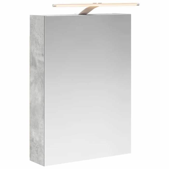 NEW Meuble stockage - vidaxL - Armoire Miroir de Salle de Bain Gris béton 50x14 5x70 cm - Meuble de rangement 12226