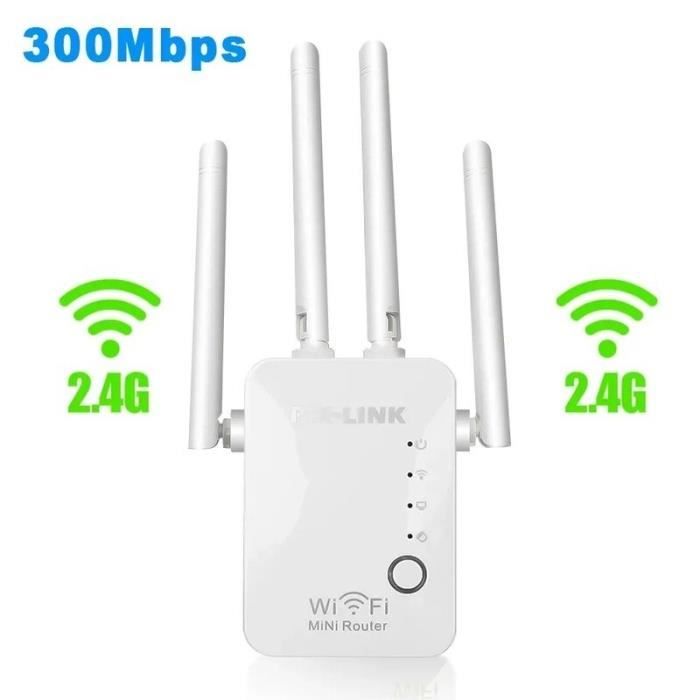 300Mbps 4 antennes W-Répéteur WiFi sans fil, 1200Mbps, 5-2.4 ghz ...