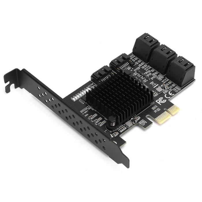 Carte D'Extension PCI-E à 6 Ports SATA3.0 X1 Serveur De Bureau Native