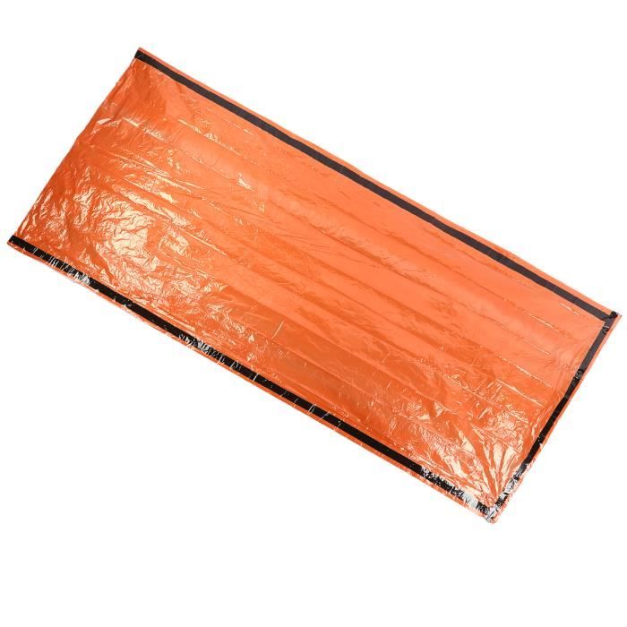 Sac De Survie Thermique D’Urgence WEIWUXIAN – Couverture Orange Réutilisable + Sifflet 120 DB
