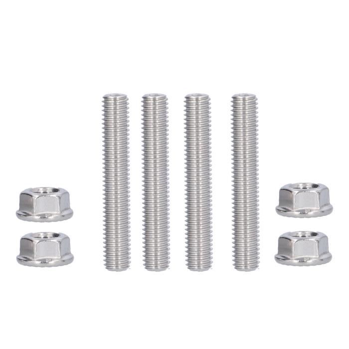 Lot De 4 Goujons Collecteur Échappement M8x1.25 (120085) - Compatible Mazda 3 (2006-2009), Acier 10.9