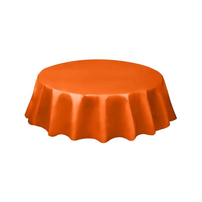 Nappe Plastique Ronde O Orange Achat Vente Nappe De Table Jetable Cdiscount