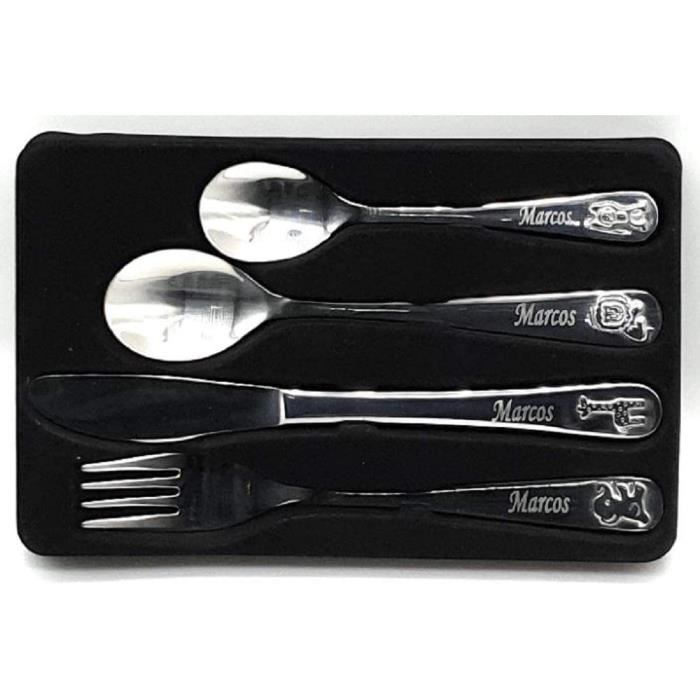Couvert Enfant Inox Set De Couverts Pour Enfants, 3 Pièces, Cuillère Fourchette Couteau Set Couverts Enfant Bois Couvert Enfant Inox Set De Couverts Pour Enfants, 3 Pièces, Cuillère Fourchette Couteau Set Couverts Enfant Bois