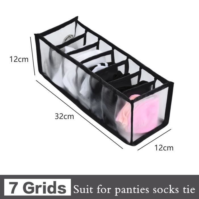 Boîte De Rangement,Multi Grilles Boîte De Rangement Lingerie Chaussette
