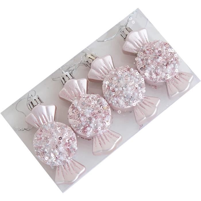 Lot De 3 Chaussettes De Noël à Paillettes - Décorations Suspendues Pour Sapin - Sacs Cadeaux Festifs - 8