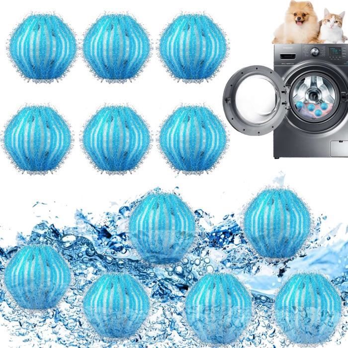 8 Pièces Attrape-Poils Pour Machine à Laver – Boules Anti-Poils Animaux Efficaces Pour Chiens & Chats
