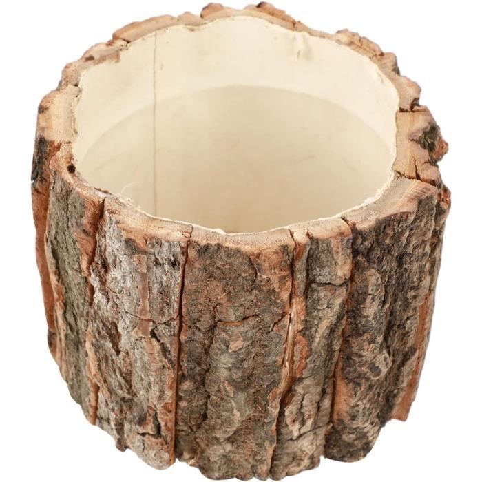 Grand Pot De Fleurs Aspect Tonneau En Bois – 51 Cm De Diamètre, 36 Cm De Haut, Plastique Résistant Aux Intempéries, Pour Extérieur