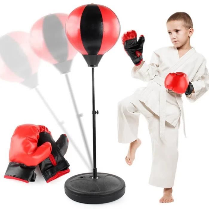 Juskys Set de sacs de frappe pour enfants avec gants de frappe Juskys Set de sacs de frappe pour enfants avec gants de frappe