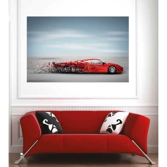 Poster Voiture R35 - Scène Nuit Et Neige, Toile 50x75 Cm, Décor Chambre, Style JDM Moderne