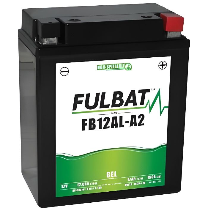 Batterie yb12al-a2 fulbat 12v12ah l134 l80 h161 - gel