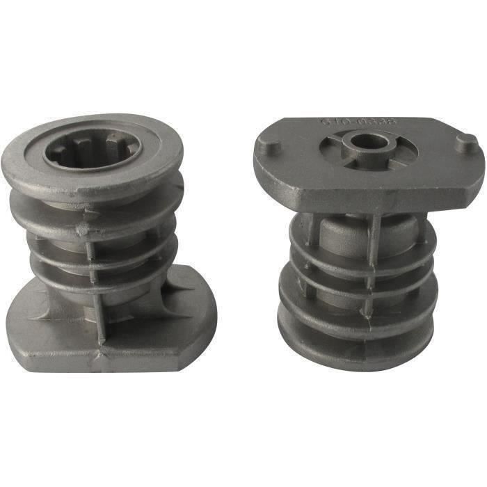Moyeu de lame adaptable pour Castelgarden - Gris - H: 68mm - Alésage central: 22,2mm