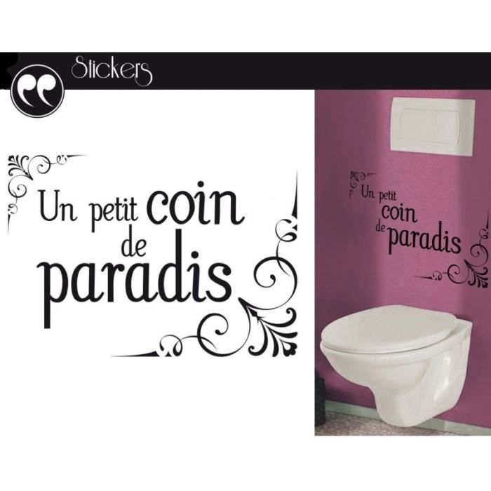 Stickers toilettes coin de paradis - Cdiscount Maison