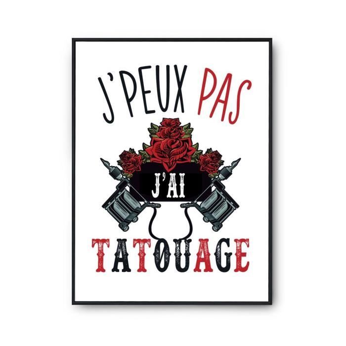 Affiche Aviation Pilote J'peux Pas - Poster Humour Premium A2 Décoration Murale