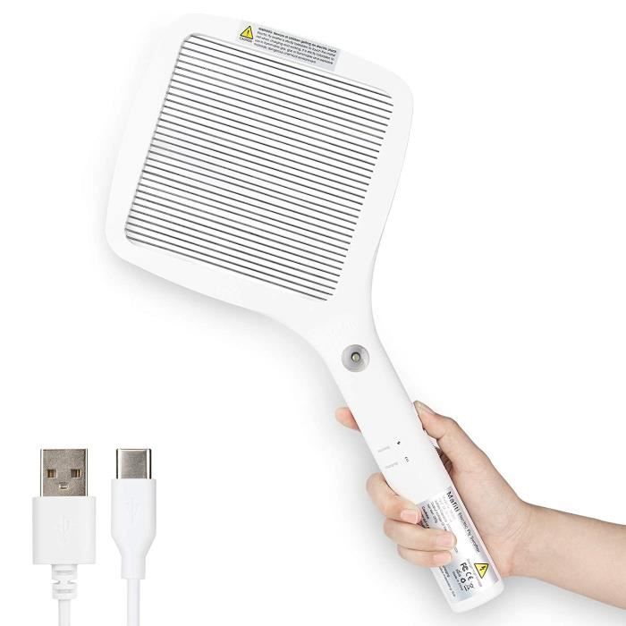 Tapette Électrique Anti-Mouches Basetech ESwatter - Noir/Orange - Élimination Rapide Et Propre