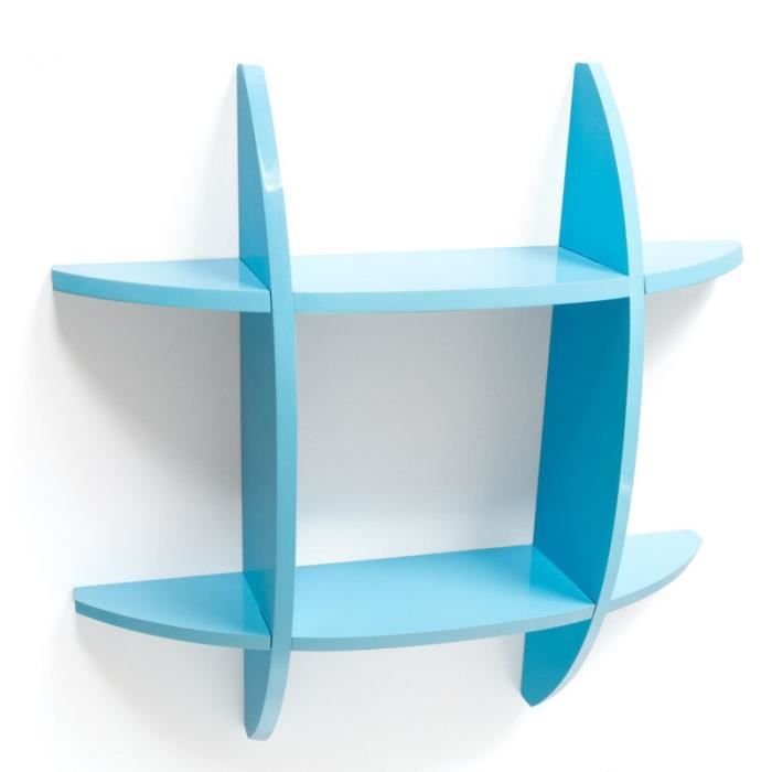 Etagere Cube Murale Bibliotheque Bleu Achat Vente Casier Pour