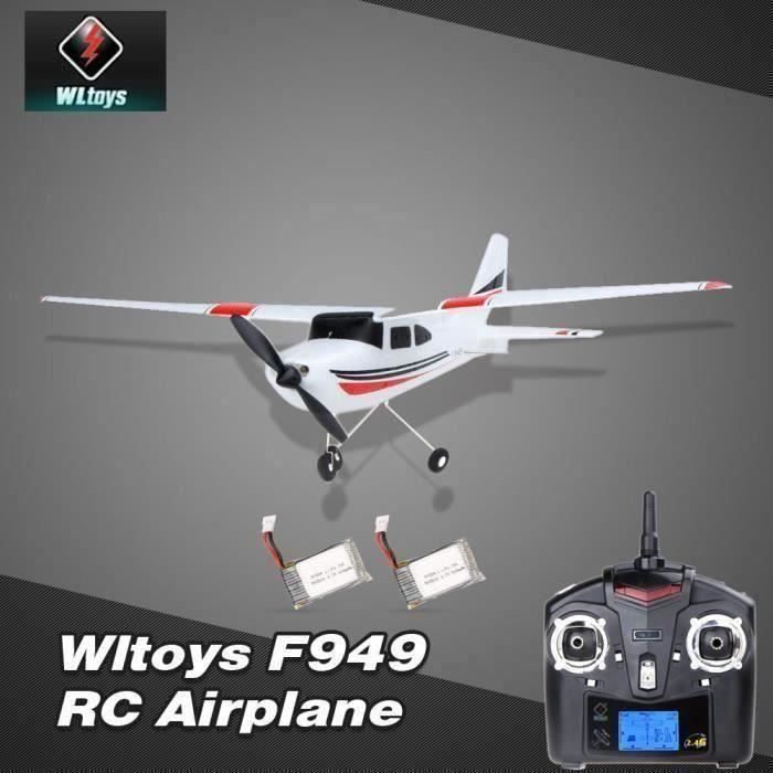 Avion RC F949S Cessna-182 – 3 Canaux 2.4GHz – EPP Résistant, Gyroscope, Autonomie 25 Min