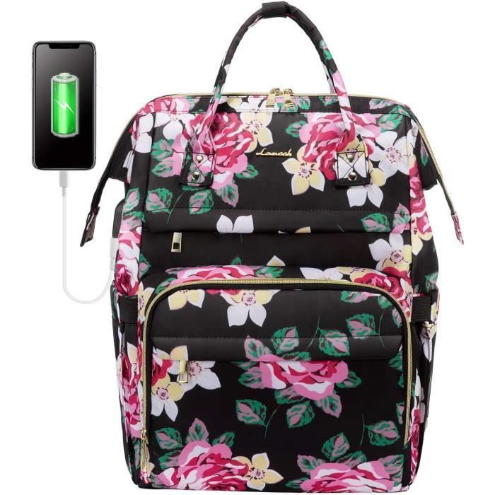 Sac à Dos LOVEVOOK Imperméable - Port USB Pour Ordinateur 15.6 Pouces